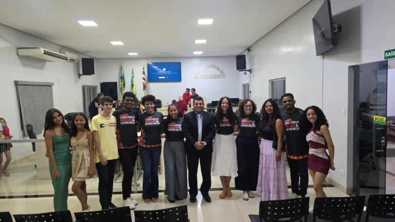 Integrantes do movimento reunidos no plenário da Câmara Municipal de Porto Franco