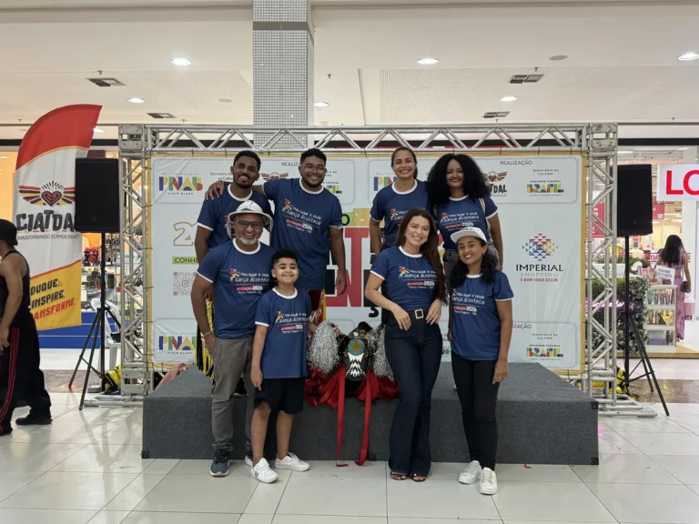 Equipe da CIATDAL no painel da mostra cultural do 6º Festival Porto Dança, em Imperatriz